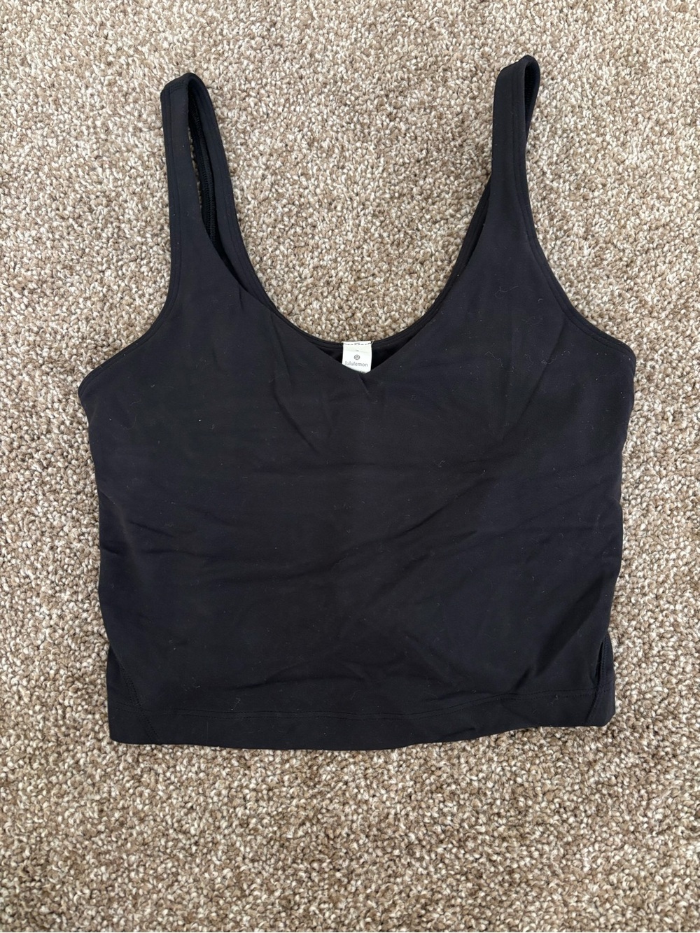 lululemon athletica Black Scoop Neck Workout Camisole